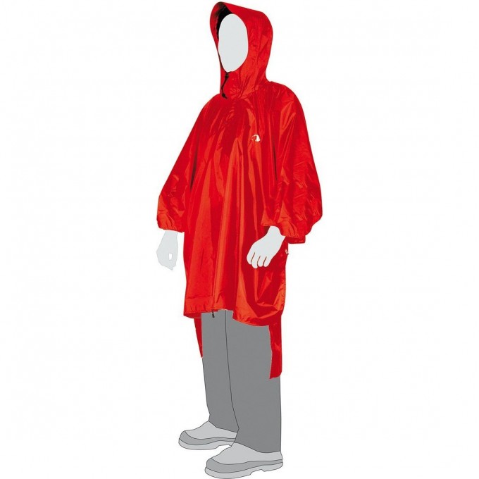 Плащ-накидка TATONKA PONCHO 1 XS S, red 2799.015 - red Плащ-накидка TATONKA PONCHO 1 XS S, red 2799.015 - red