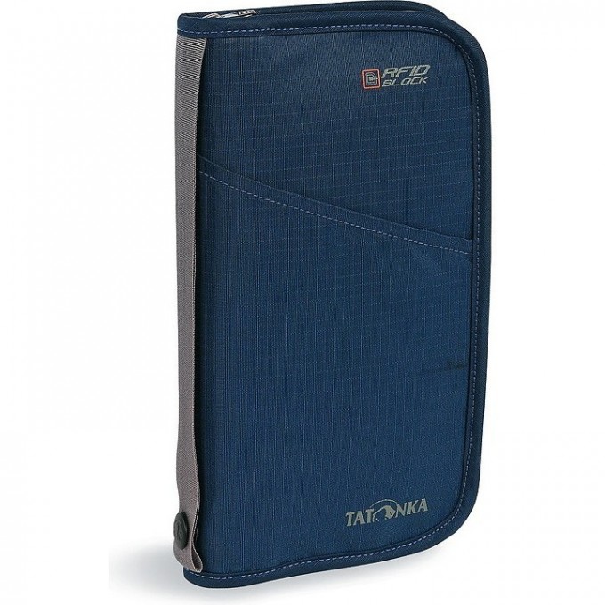Плоская сумка для документов с защитой данных TATONKA TRAVEL ZIP L RFID navy 2957.004 - navy Плоская сумка для документов с защитой данных TATONKA TRAVEL ZIP L RFID navy 2957.004 - navy