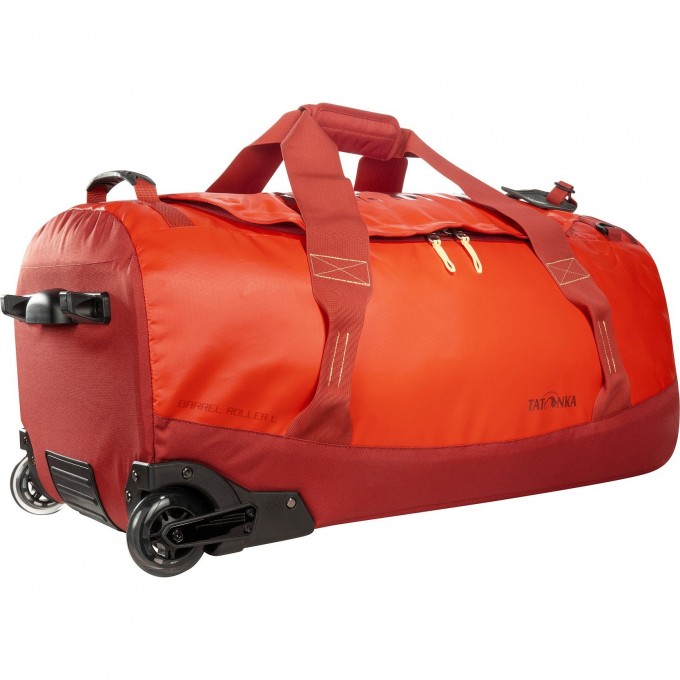 Прочный дорожный баул на роликах TATONKA BARREL ROLLER L redorange 1962.211 - redorange Прочный дорожный баул на роликах TATONKA BARREL ROLLER L redorange 1962.211 - redorange