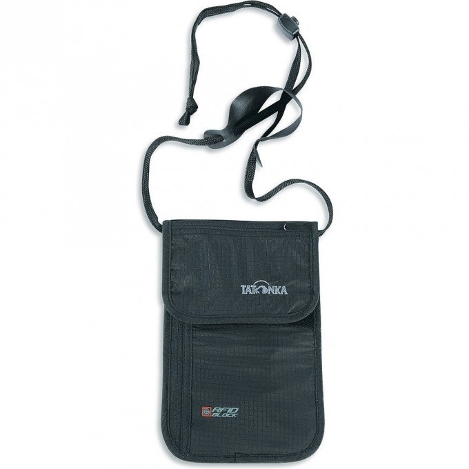 Шейный кошелек на молнии TATONKA SKIN NECK POUCH RIFD B с защитой от считывания данных RIFD Block, black 2959.040 - black Шейный кошелек на молнии TATONKA SKIN NECK POUCH RIFD B с защитой от считывания данных RIFD Block, black 2959.040 - black