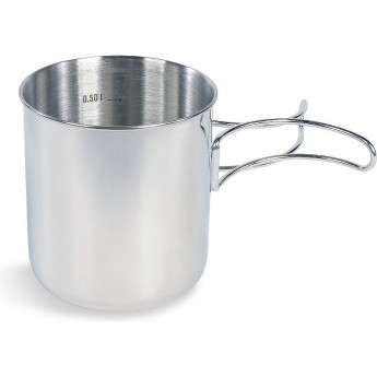 Универсальная кружка TATONKA HANDLE MUG 600 из нержавеющей стали со складной ручкой Универсальная кружка TATONKA HANDLE MUG 600 из нержавеющей стали со складной ручкой