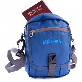 Универсальная вместительная дорожная сумочка из водоотталкивающей ткани TATONKA CHECK IN XT CLIP BLUE shadow blue Универсальная вместительная дорожная сумочка из водоотталкивающей ткани TATONKA CHECK IN XT CLIP BLUE shadow blue